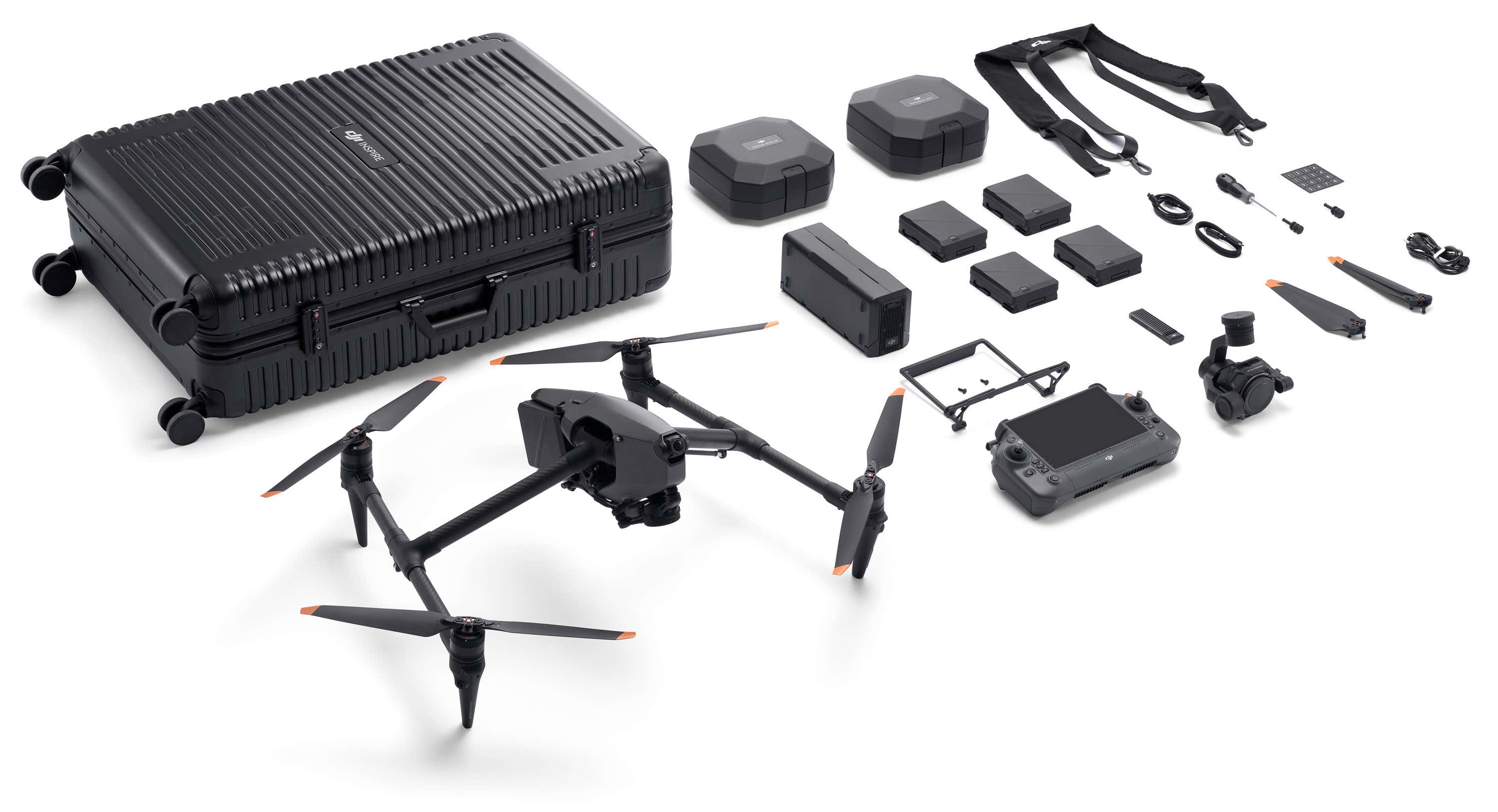 Desmontaje del dron cinematográfico 8K Inspire 3 de DJI